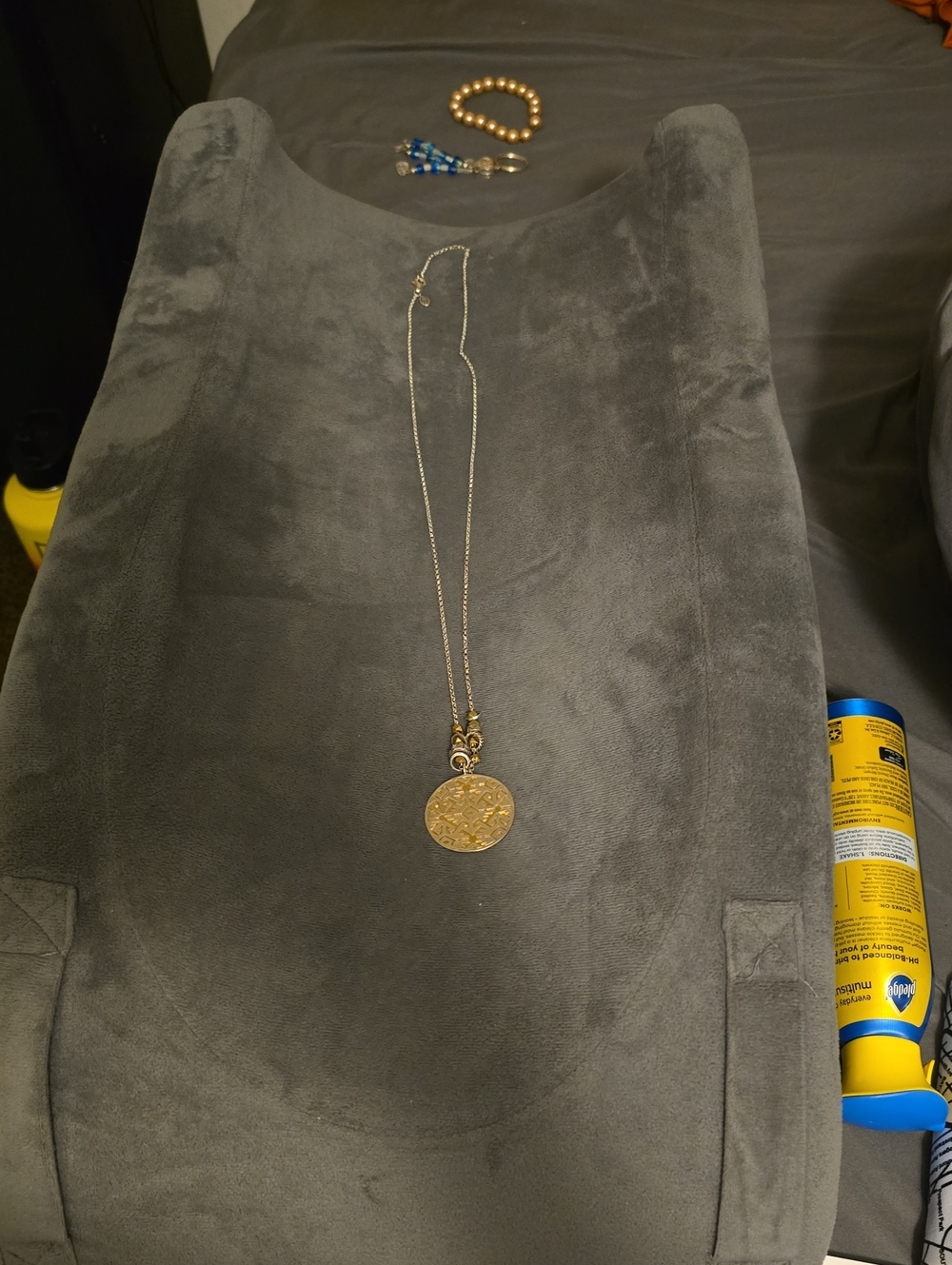 Silpada Gold Medallion Pendant Necklace